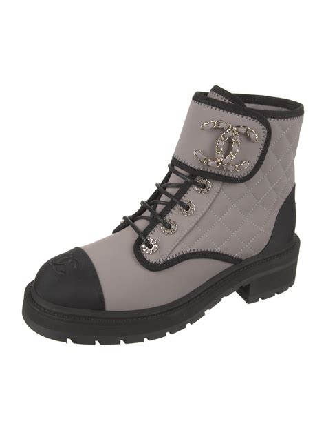 women chanel combat boots|chanel interlocking boots.